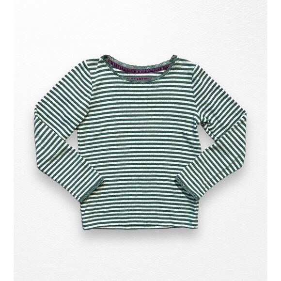 Mini Boden Striped Pointelle Top, Size 7/8 - Picture 3 of 7